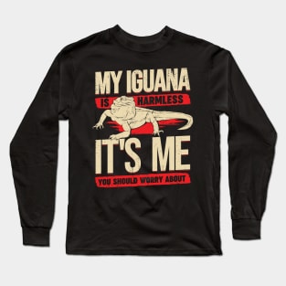 Funny Iguana Animal Lover Gift Long Sleeve T-Shirt